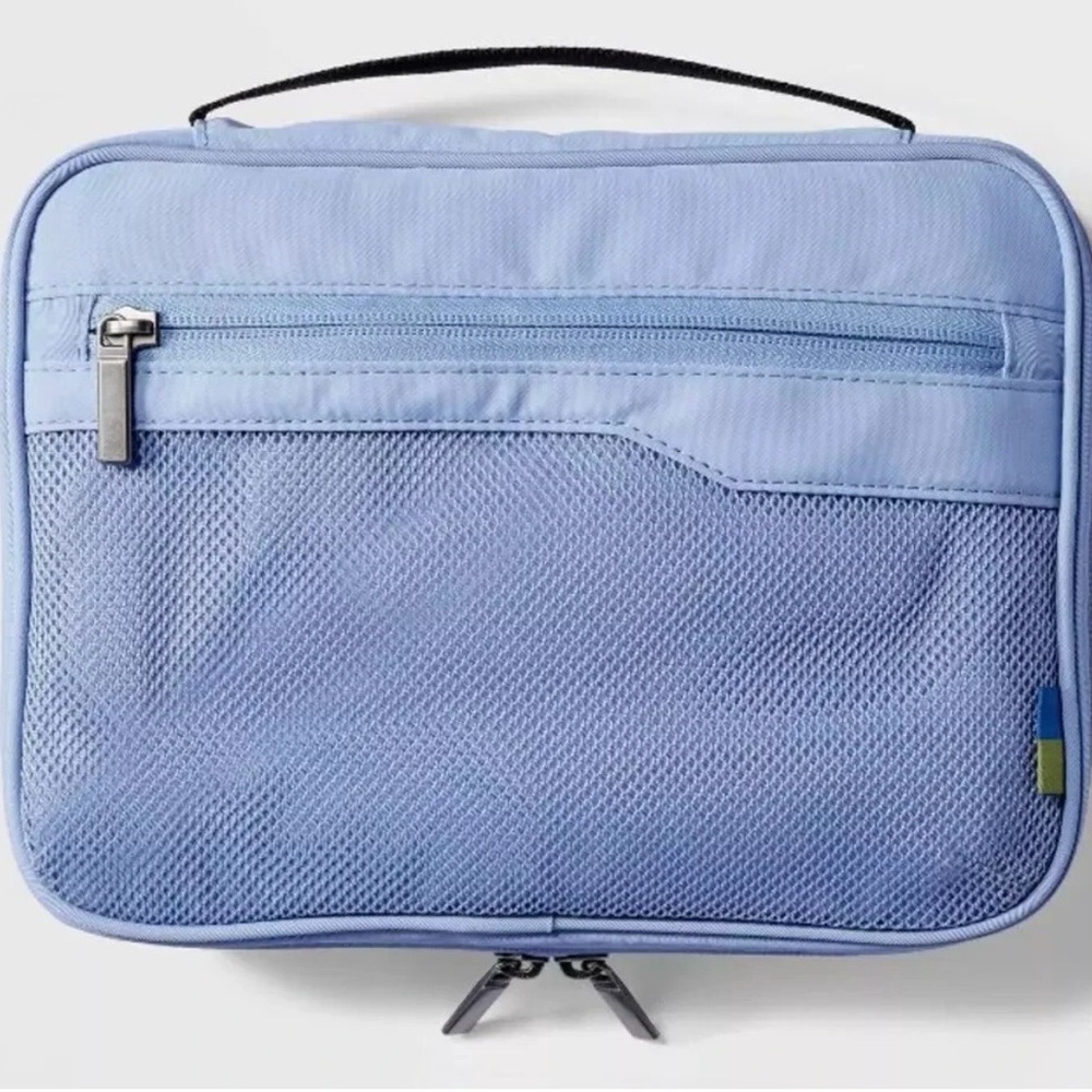 Blue Travel Tech Organizer for Cables and Accessies by Open Story